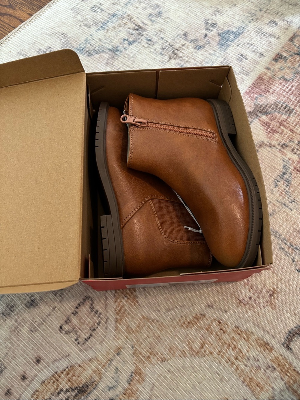 NIB Cat & Jack brand brown boots - little girl size 12